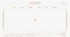 Desktop Screenshot of foxesevents.com