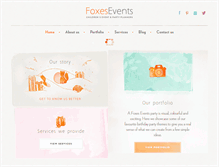 Tablet Screenshot of foxesevents.com